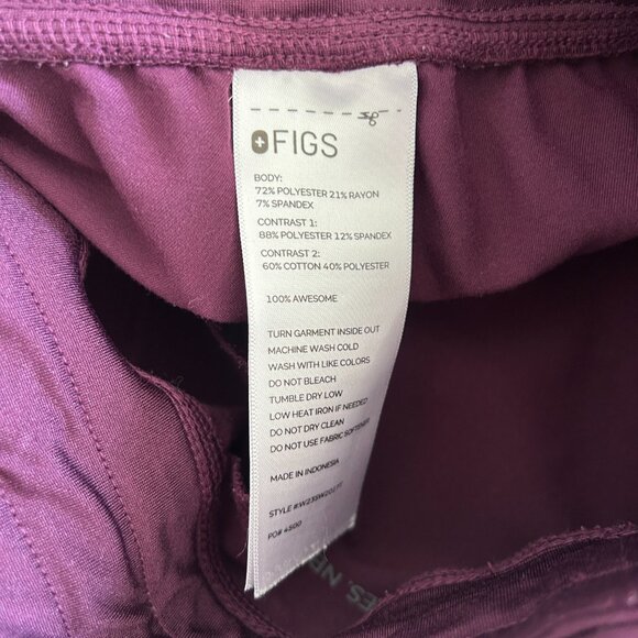 Figs Scrub Pants M/T Purple Zamora Joggers Technical Collection - Picture 8 of 9